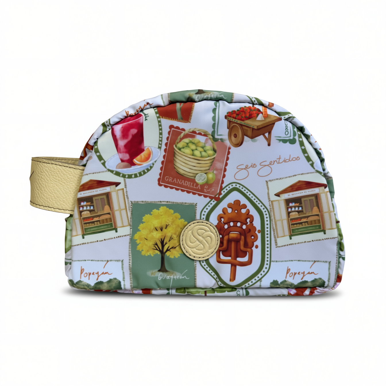 Cosmetiquera Estampada - Cuero Butter Yellow image 0